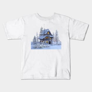 snowy house Kids T-Shirt